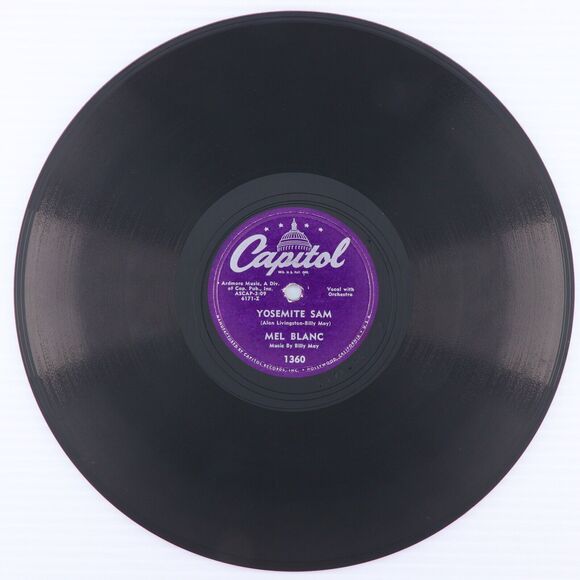 Mel Blanc – I Taut I Taw A Puddy Tat / Yosemite Sam 1951 10" 78 rpm Record 1360 - Picture 4 of 16